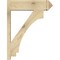 Ekena Millwork Imperial Rough Sawn Arts and Crafts Outlooker, Douglas Fir, 8"W x 28"D x 36"H OUT08X28X36IMP03RDF - alternate 2